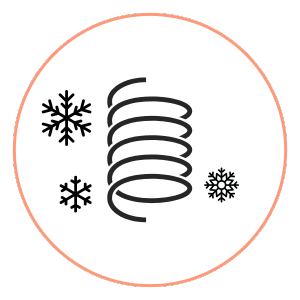 Coil frozen