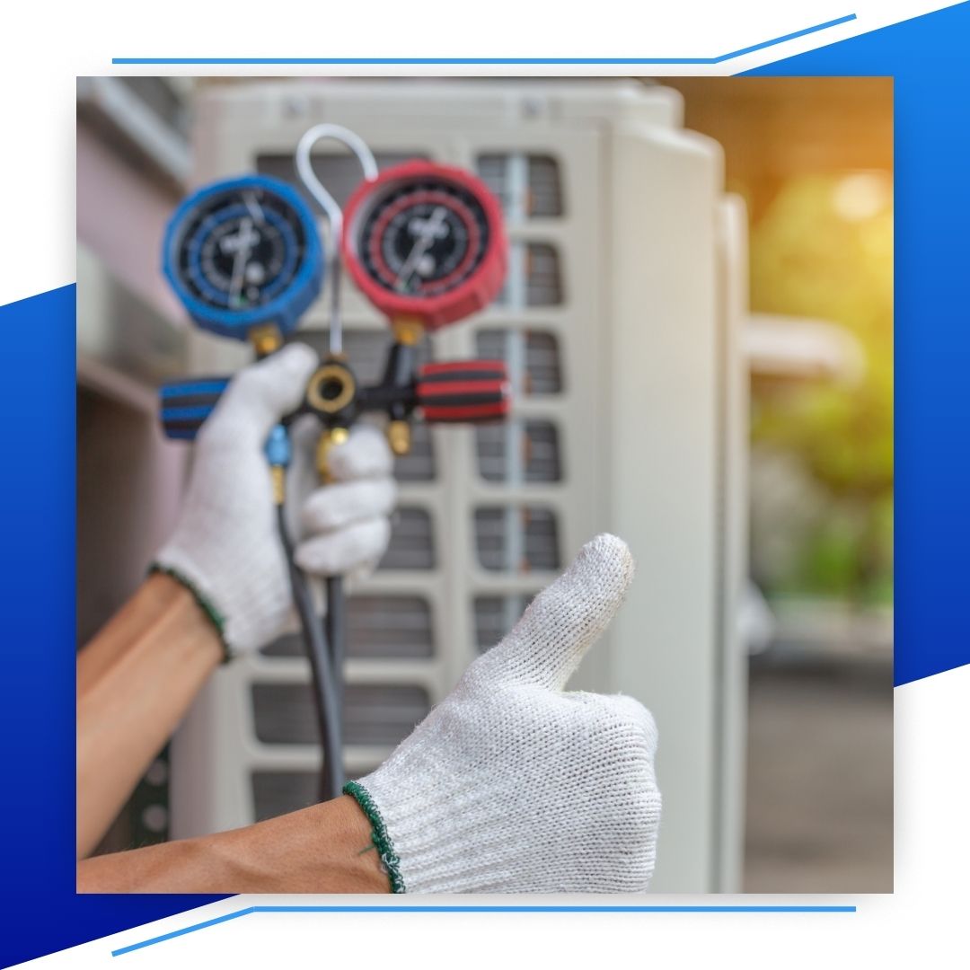 AC unit with a busted refrigerant