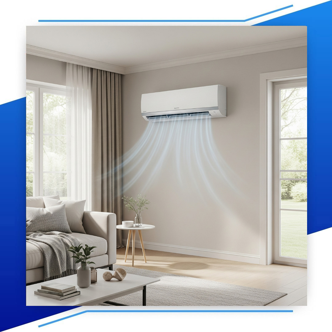 HVAC system blowing air 